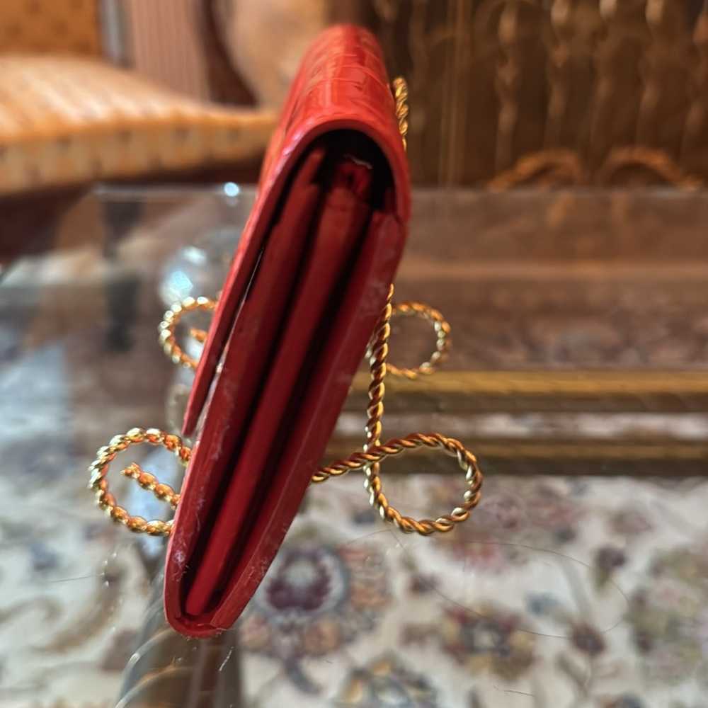Wallet Louis Vuitton wallet Cherry Red Embossed Wallet - Picture 3 of 8